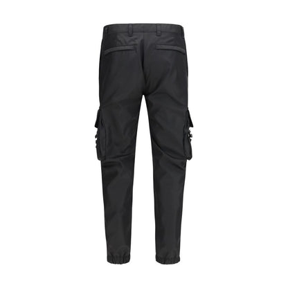 Prada Black Polyamide Cargo Pants