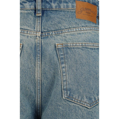 Ganni Stary barrel jeans i bomuld – blå
