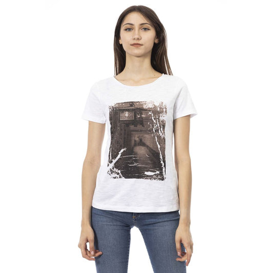 Trussardi Action White Cotton Women T-Shirt