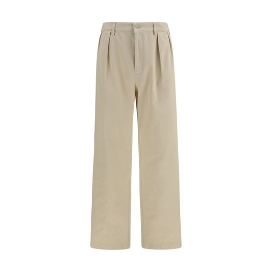 Prada straight-leg-bukser i bomuld – beige