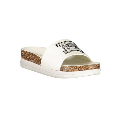 Laura Biagiotti White Polyethylene Slippers