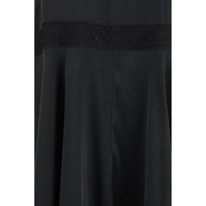 Ganni Black Silk Cocktail Dress