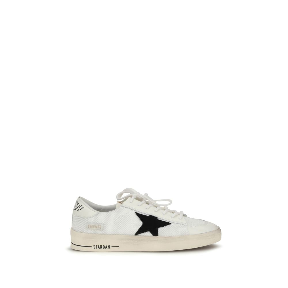 Golden Goose White Calf Leather Bos Taurus Sneakers