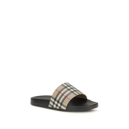 Burberry Black Rubber Slides