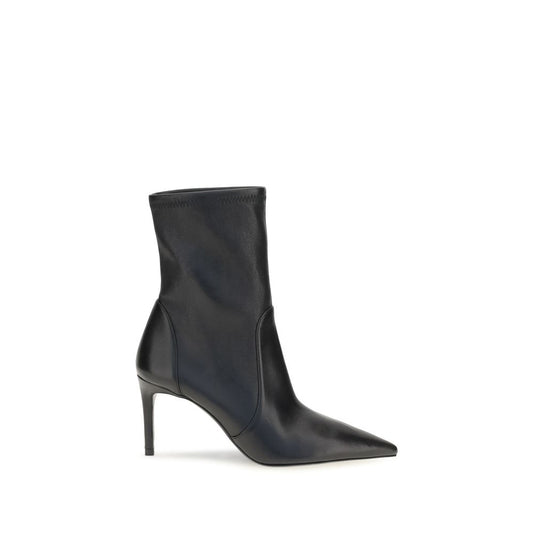Stuart Weitzman Power ankelstøvler i kalvelæder – sort