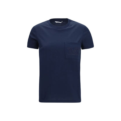 Max Mara Blue Cotton T-Shirt