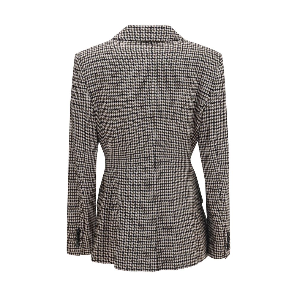 Max Mara Eccelso blazer i viskose og merinould – flerfarvet