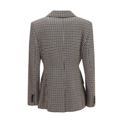 Max Mara Eccelso blazer i viskose og merinould – flerfarvet
