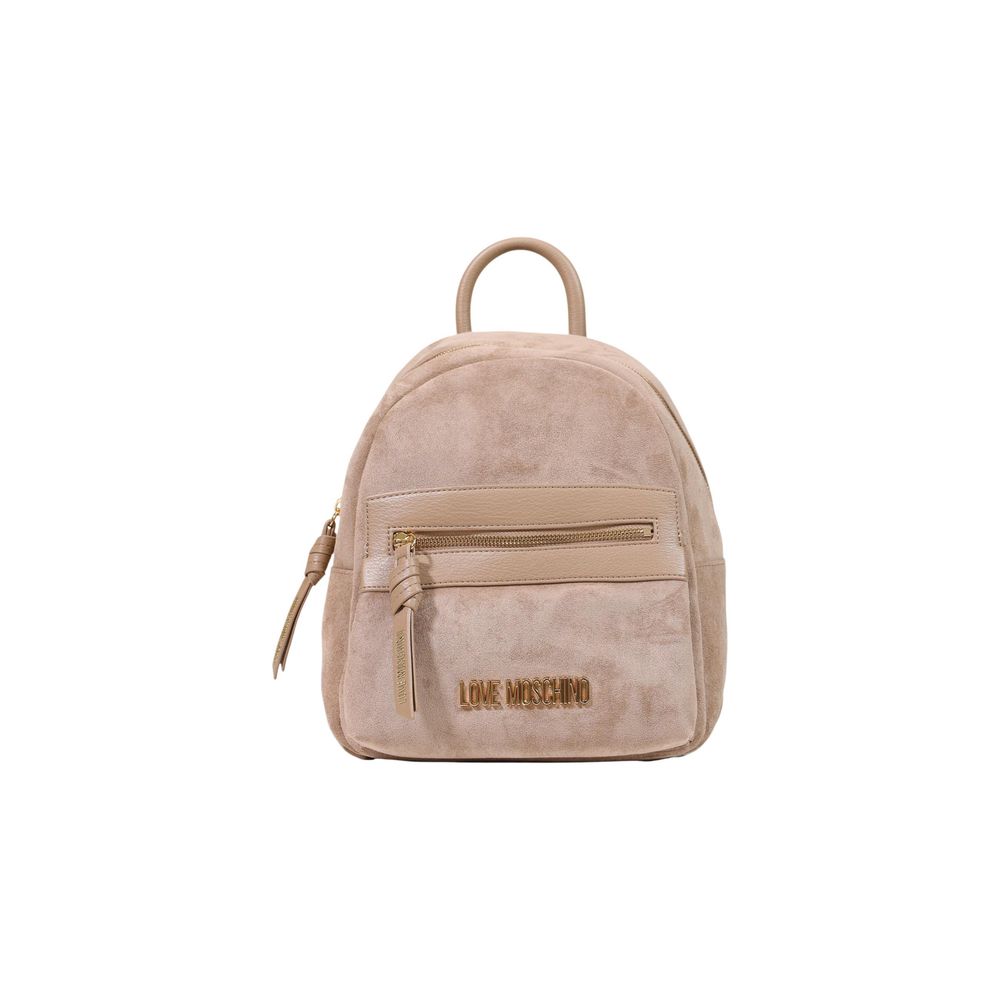 Love Moschino Beige Polyester Backpack