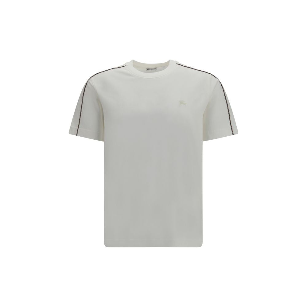 Burberry T-shirt med Equestrian Knight-broderi – hvid