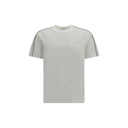 Burberry T-shirt med Equestrian Knight-broderi – hvid