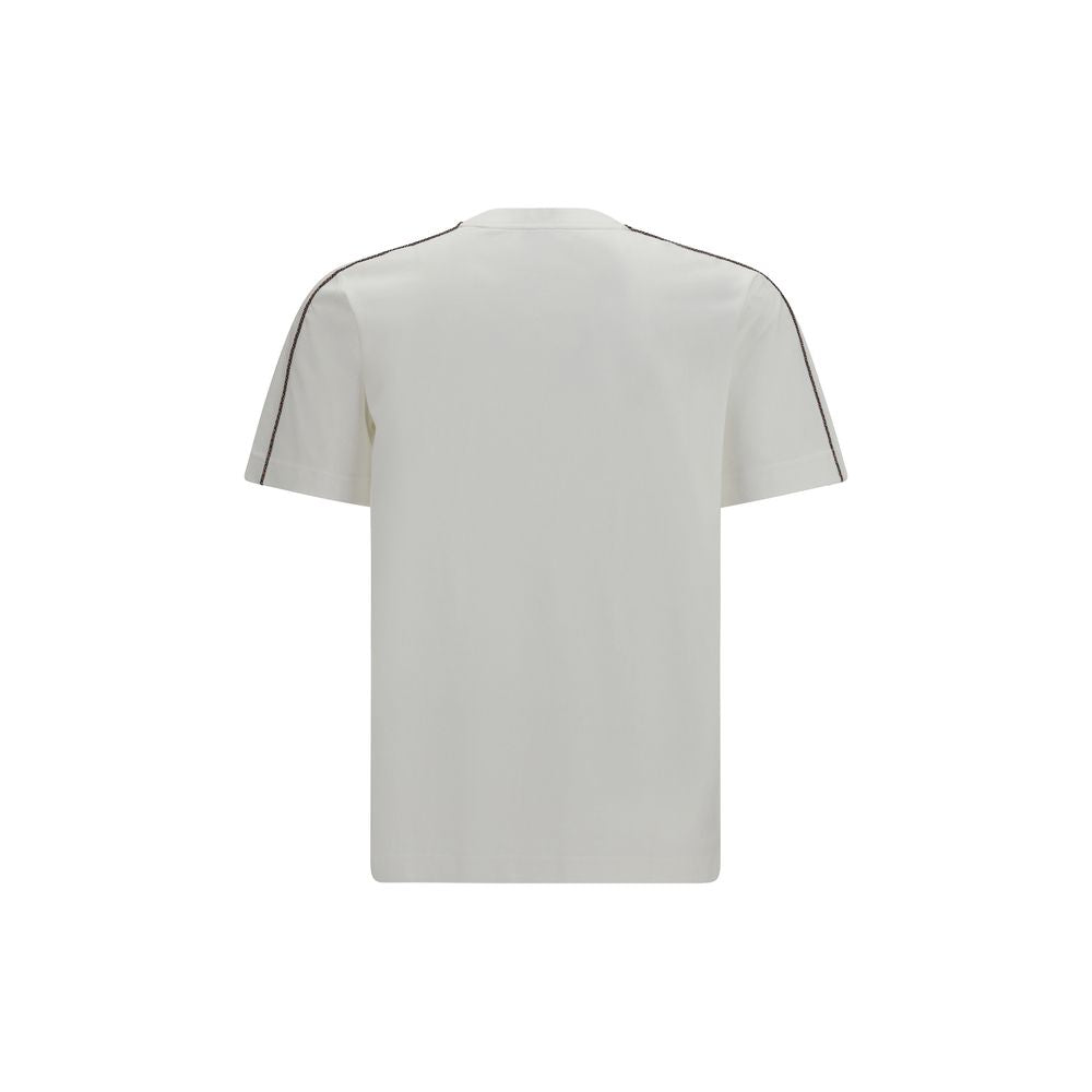 Burberry T-shirt med Equestrian Knight-broderi – hvid
