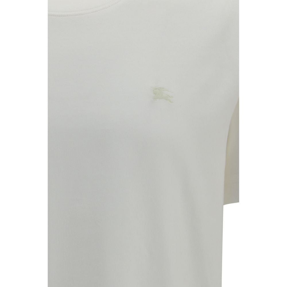 Burberry T-shirt med Equestrian Knight-broderi – hvid