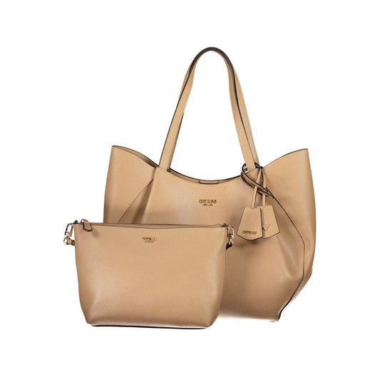 Guess Jeans Amorette shoppingtaske – beige