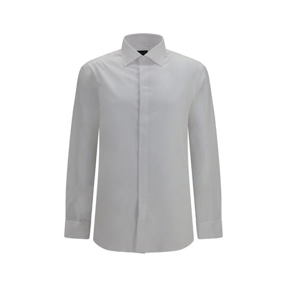 Giorgio Armani hvid skjorte i blødt bomuld
