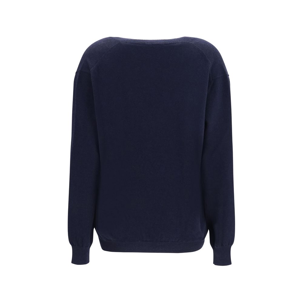 Malo cashmere-sweater til kvinder – blå