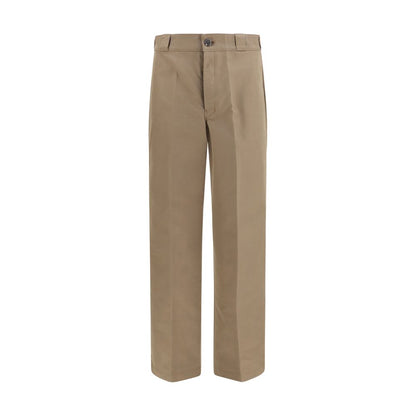 Prada Brown Cotton Casual Pants