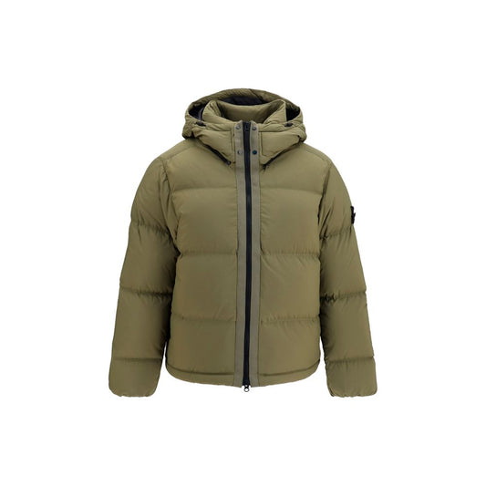 Stone Island lang jakke i polyamid – multifarvet