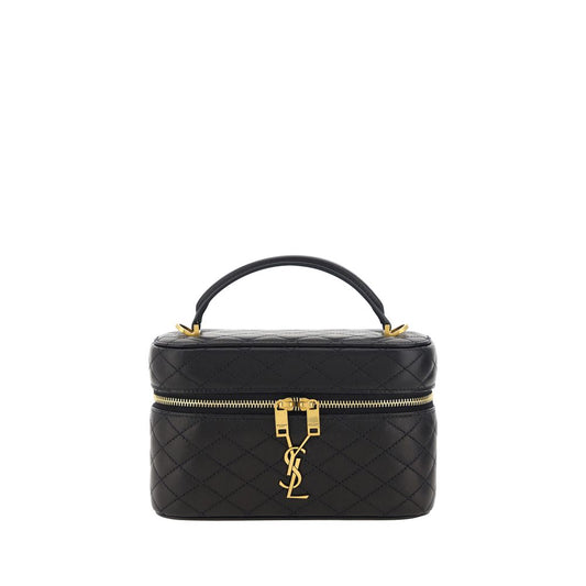 Sort Saint Laurent Vanity Gaby skuldertaske i kalvelæder