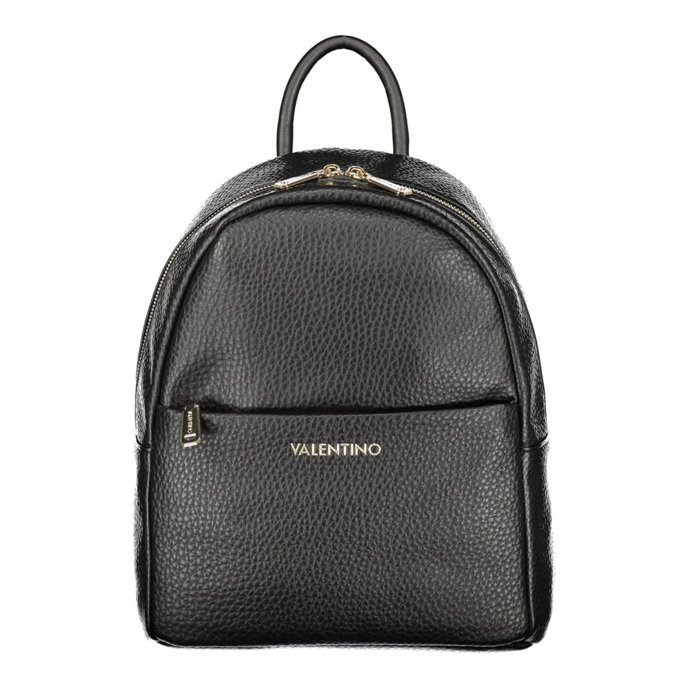 Mario Valentino Black Polyurethane Women's Backpack