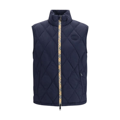 Burberry Blue Polyamide Sleeveless Jacket