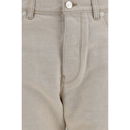 Fendi Beige Cotton Jeans Denim