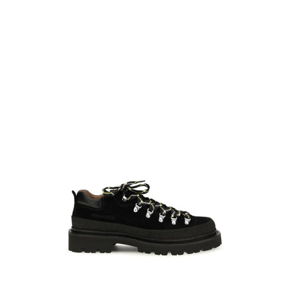 Dsquared² Black Calf Leather Bos Taurus Athletic Sneakers