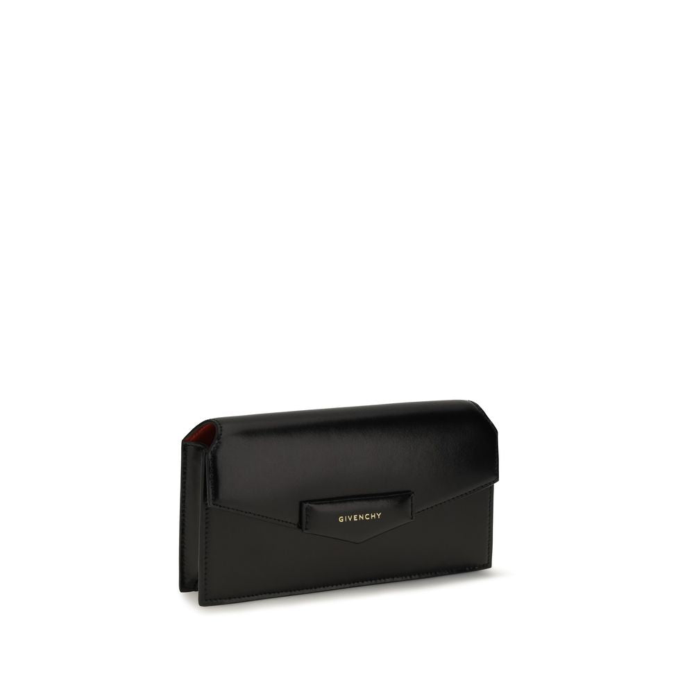 Givenchy sort clutchtaske i kalvelæder