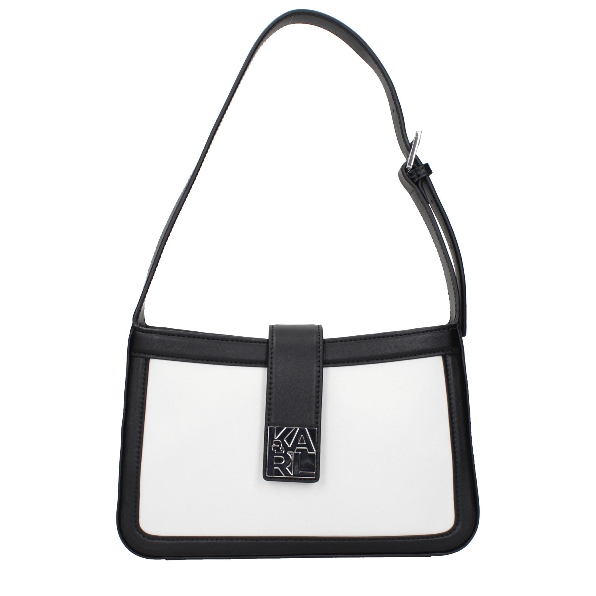 Karl Lagerfeld White Leather Shoulder Bag