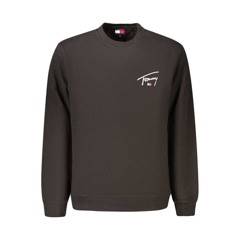 Tommy Hilfiger sweatshirt med logoprint til mænd – sort