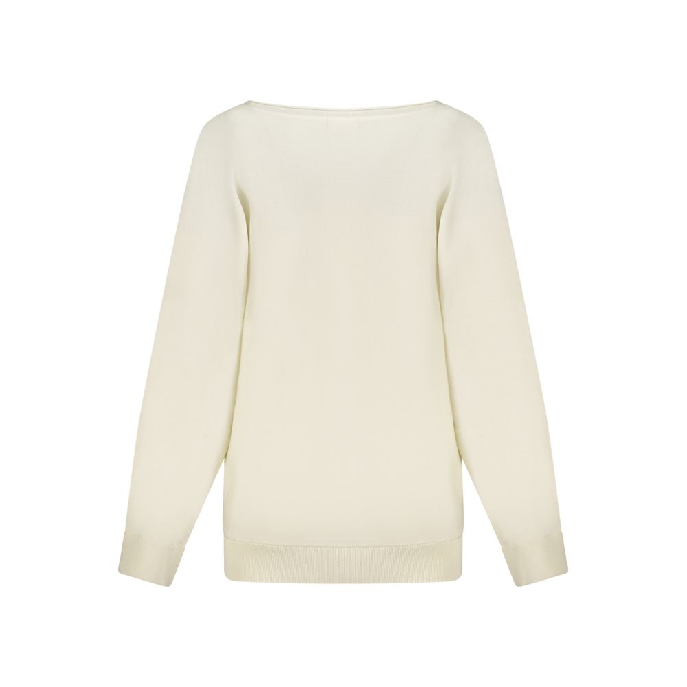 Guess Jeans sweatshirt med rhinsten og pailletter – hvid