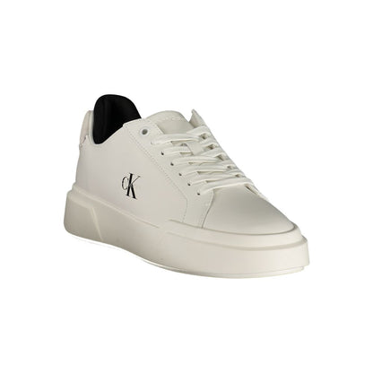 Calvin Klein sneakers med sort-hvide detaljer – hvid