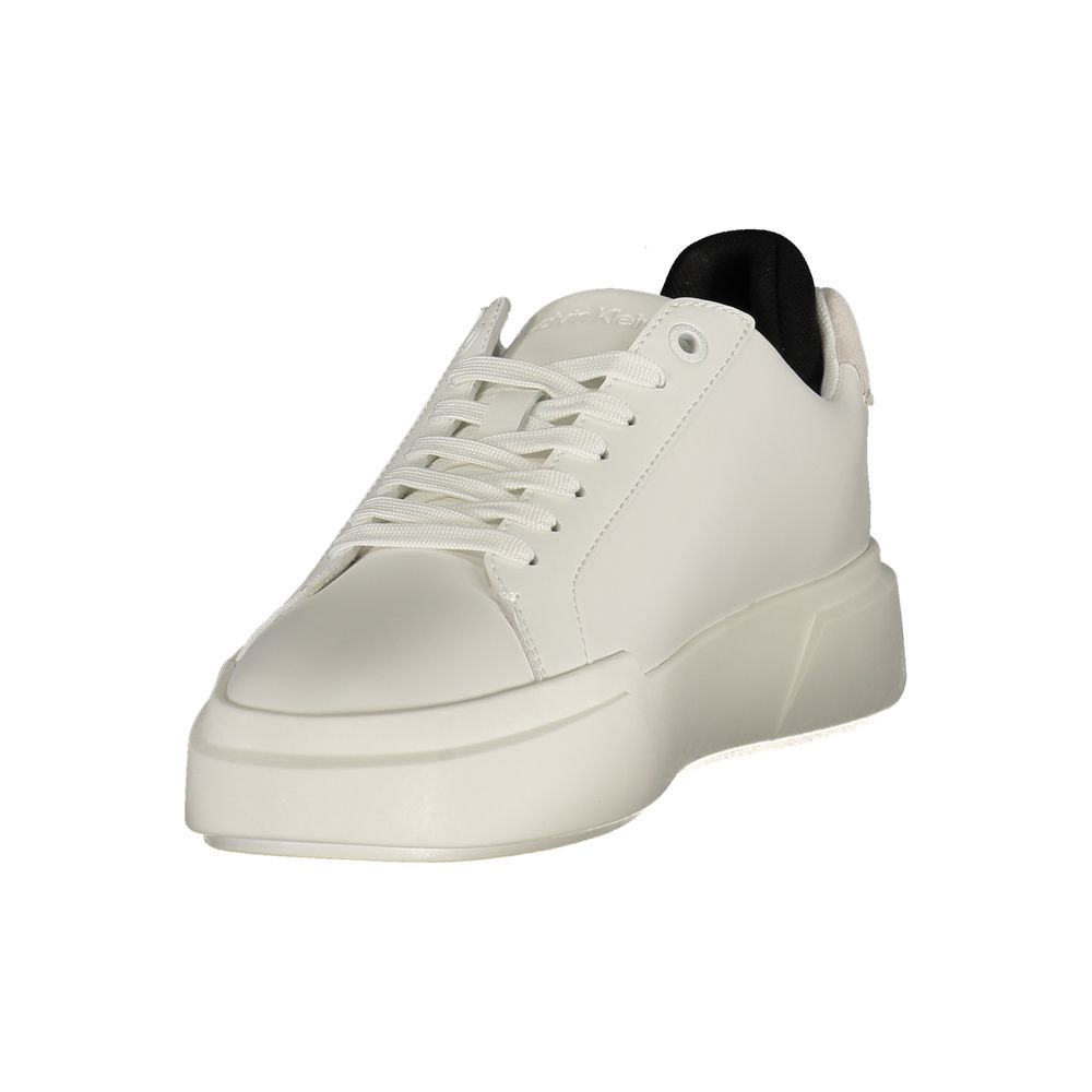 Calvin Klein sneakers med sort-hvide detaljer – hvid
