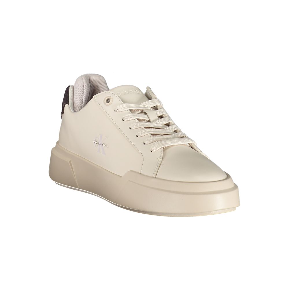 Calvin Klein sneakers – hvid sand/grålilla
