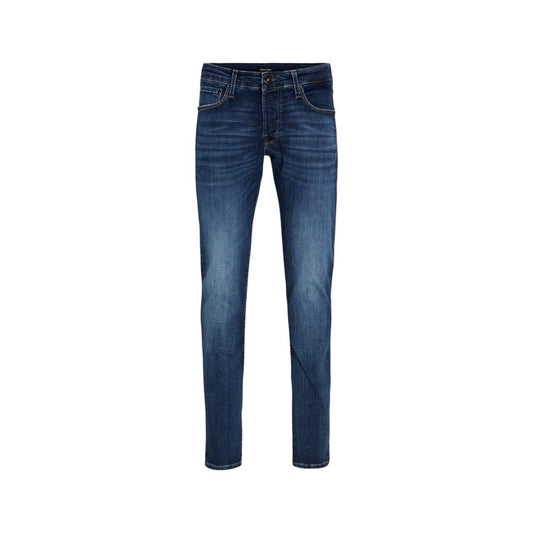 Jack Jones Blue Cotton Skinny Jeans