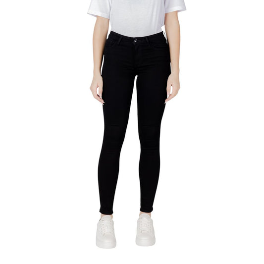 Armani Exchange Black Cotton Skinny Jeans
