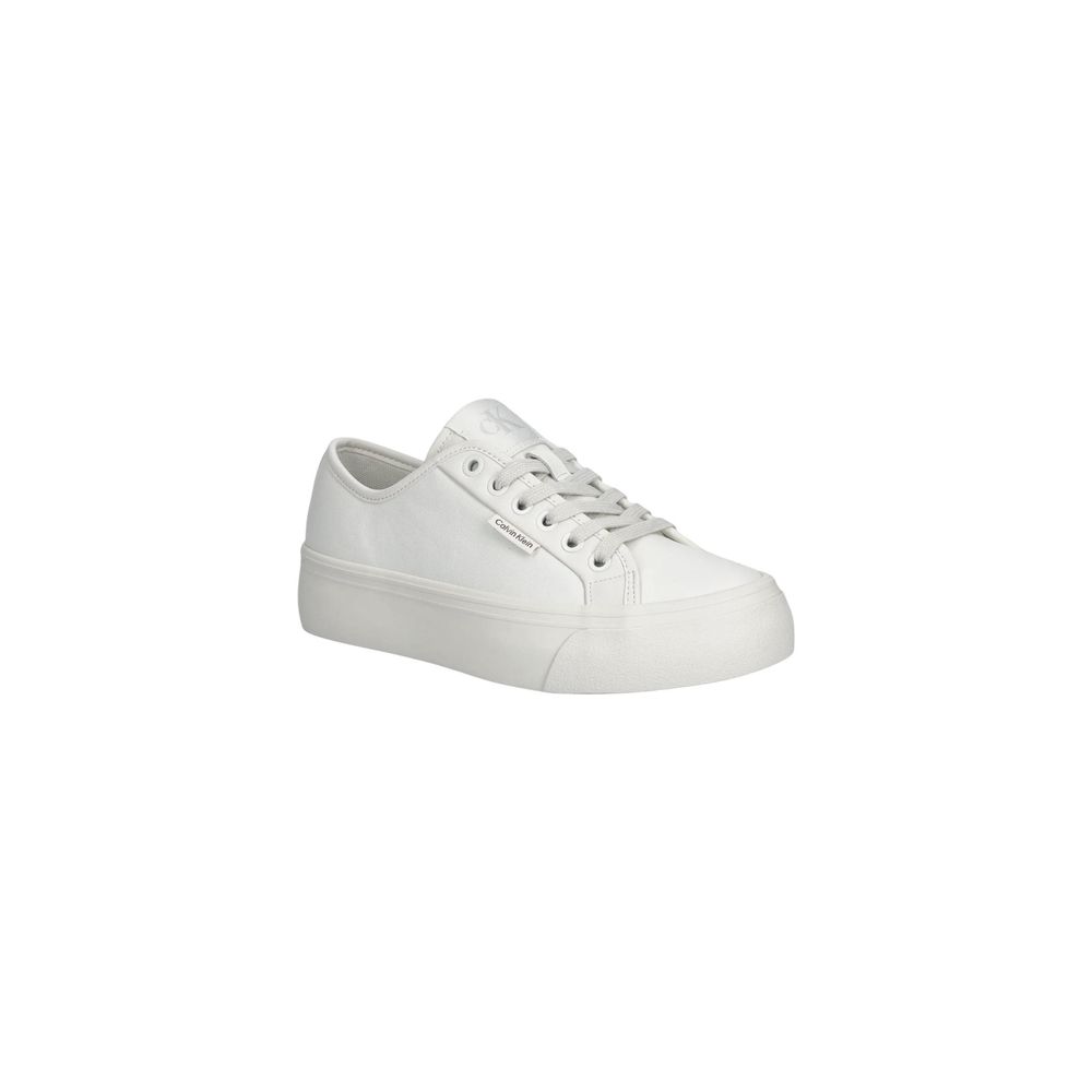 Calvin Klein Jeans VULC FLATF sneakers i læder – hvid