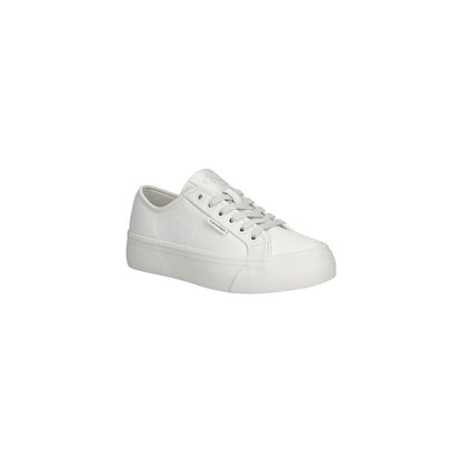 Calvin Klein Jeans VULC FLATF sneakers i læder – hvid