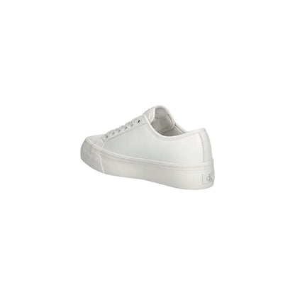 Calvin Klein Jeans VULC FLATF sneakers i læder – hvid