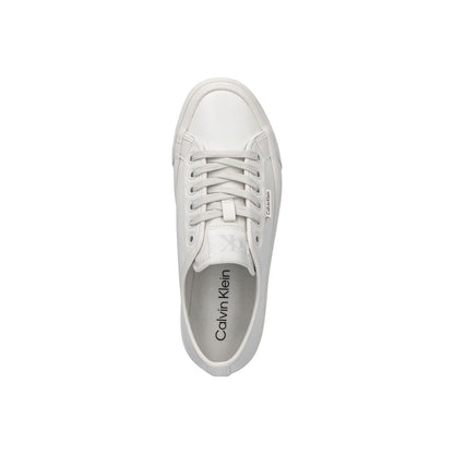 Calvin Klein Jeans VULC FLATF sneakers i læder – hvid