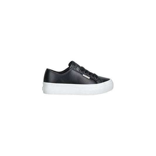 Calvin Klein Jeans VULC FLATF sneakers i læder – sort