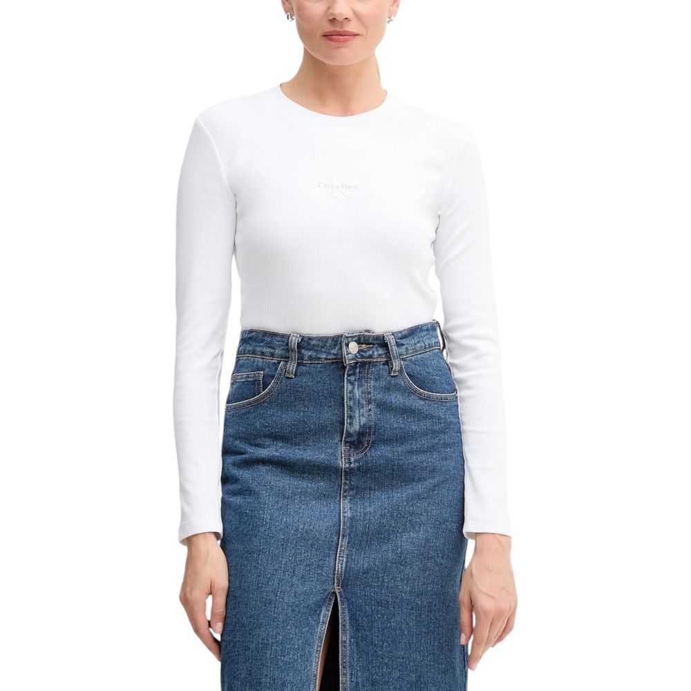 Calvin Klein Jeans LV047A803G cropped T-shirt – hvid