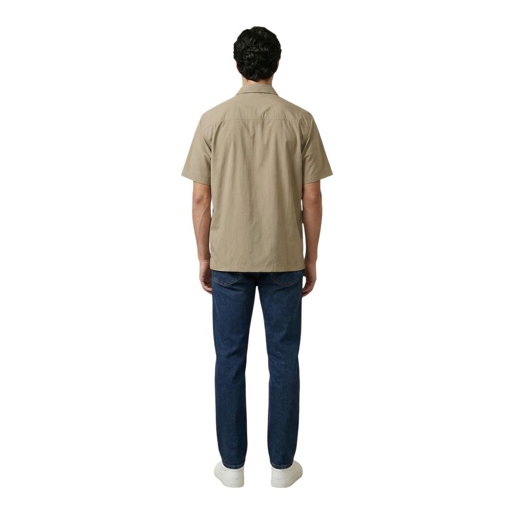 Armani Exchange Beige Cotton Shortsleeve Shirt