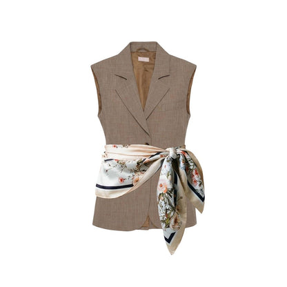 Beige Liu Jo vest i viskoseblanding