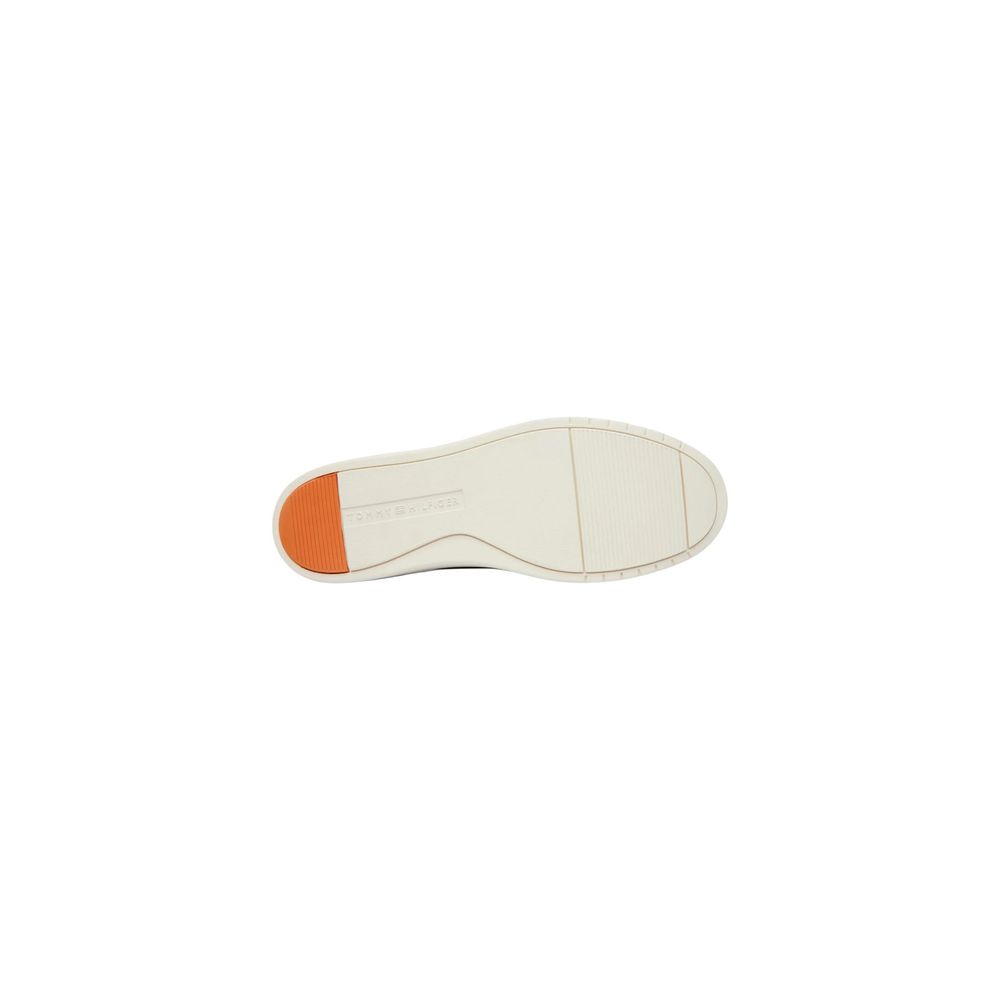 Lys ydersål med orange hælfelt på Tommy Hilfiger loafers