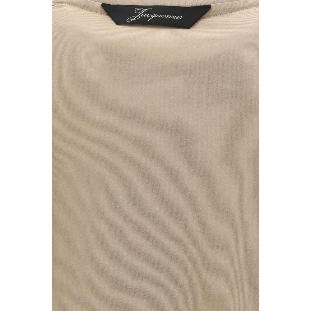 Jacquemus Rond Carré langærmet T-shirt – beige