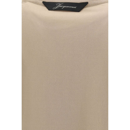 Jacquemus Rond Carré langærmet T-shirt – beige