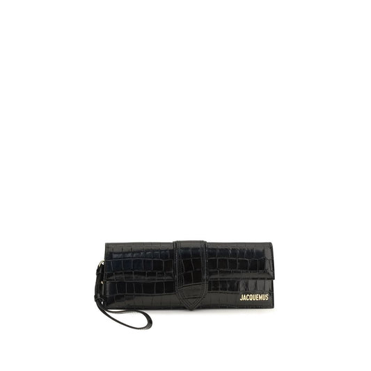 Jacquemus Bambino Pouch clutch i kalveskind – sort