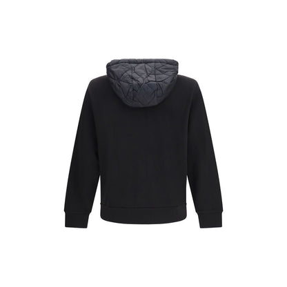 Moncler hættetrøje med lynlås – sort