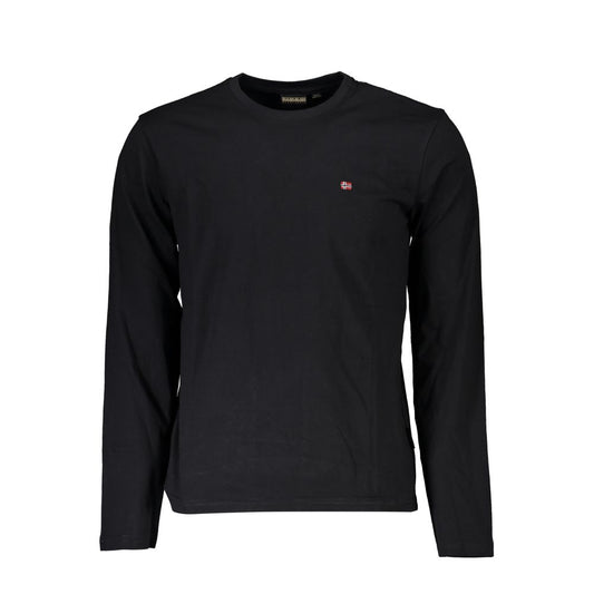 Napapijri Black Cotton Men's T-Shirt